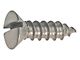 Oval Head Sheet Metal Screw - Slotted - 14 X 7/8 - Nickel