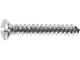 Oval Head Sheet Metal Screw - Slotted - 6 X 1