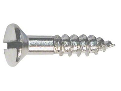 Oval Head Wood Screw - 10 X 1 - Slotted