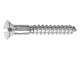 Oval Head Wood Screw - 6 X 1 - Slotted