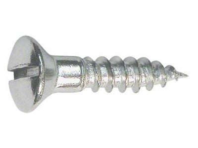 Oval Head Wood Screw - 8 X 3/4 - Slotted