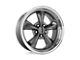 Performance Replicas PR106 Anthracite Machined Wheel; 17x8; 0mm Offset (67-69 Camaro)