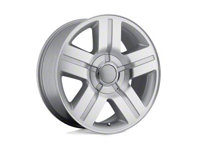 Performance Replicas PR147 Silver Machined Wheel; 22x9; 0mm Offset (67-69 Camaro)