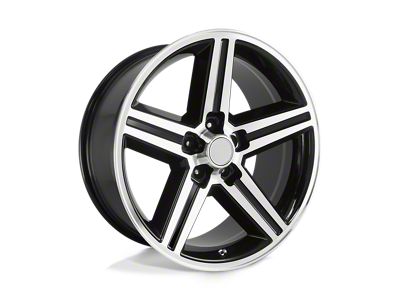 Performance Replicas PR148 Gloss Black Machined Wheel; 17x8; 0mm Offset (63-67 Corvette C2)