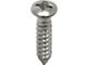 PHIL OVAL HD SCREW 8 X 3/4 6 HD CHROME