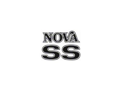 Phoenix Graphix Nova SS Decal Kit; Black (75-76 Nova)