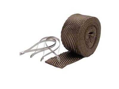 Pipe Wrap & Locking Ties Kit - Titanium - 2 in x 25 ft