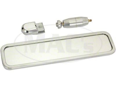 Polished Aluminum Universal Rear View Mirror