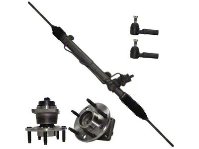 Power Steering Rack and Pinion with Wheel Hub Assemblies and Outer Tie Rods (93-99 Firebird w/ F41 Suspension)