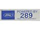 Powered By 289 High Performance Valve Cover Decal