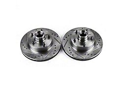 PowerStop Evolution Cross-Drilled and Slotted Rotors; Front Pair (70-78 Camaro)