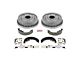 PowerStop OE Replacement Brake Drum and Pad Kit; Rear (1984 Camaro w/ Rear Drum Brakes)