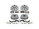 PowerStop OE Replacement Brake Rotor, Drum and Pad Kit; Front and Rear (82-83 Camaro w/ Rear Drum Brakes)