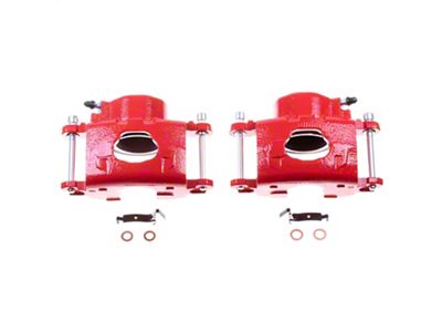 PowerStop Performance Front Brake Calipers; Red (1977 Camaro)