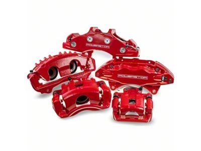 PowerStop Performance Front Brake Calipers; Red (78-81 Camaro)