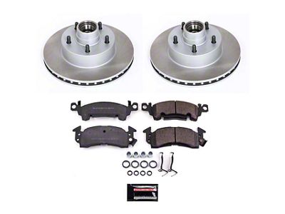 PowerStop Semi-Coated Rotor and Pad Kit; Front (79-81 Camaro)