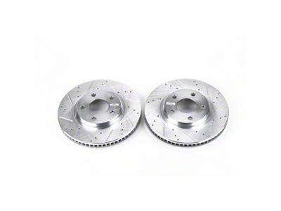 PowerStop Evolution Cross-Drilled and Slotted Rotors; Front Pair (98-02 Firebird)