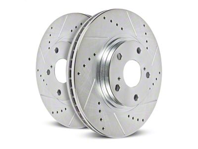 PowerStop Evolution Cross-Drilled and Slotted Rotors; Rear Pair (93-97 Firebird w/ Rear Disc Brakes)