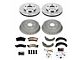 PowerStop OE Replacement Brake Rotor, Drum and Pad Kit; Front and Rear (1993 Firebird w/ Rear Drum Brakes)