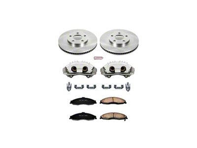 PowerStop OE Replacement Brake Rotor, Pad and Caliper Kit; Front (98-02 Firebird)