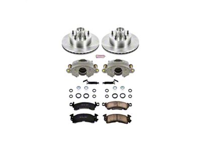 PowerStop OE Replacement Brake Rotor, Pad and Caliper Kit; Front (79-81 Firebird)