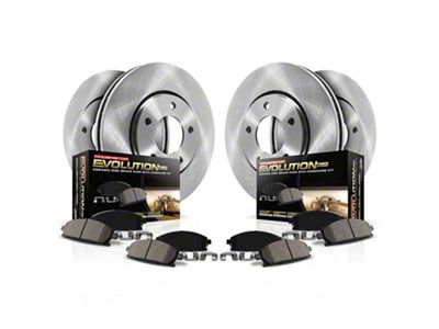 PowerStop OE Replacement Brake Rotor and Pad Kit; Front and Rear (1993 Firebird w/ Rear Disc Brakes)