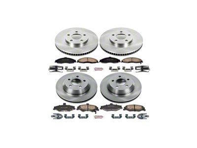 PowerStop OE Replacement Brake Rotor and Pad Kit; Front and Rear (98-02 Firebird)