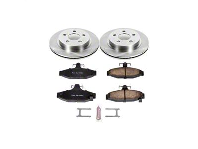 PowerStop OE Replacement Brake Rotor and Pad Kit; Rear (93-97 Firebird w/ Rear Disc Brakes)