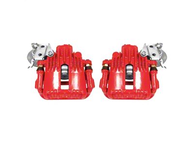 PowerStop Performance Rear Brake Calipers; Red (93-97 Firebird w/ Rear Disc Brakes)