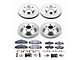 PowerStop Track Day Brake Rotor and Pad Kit; Front and Rear (98-02 Firebird)