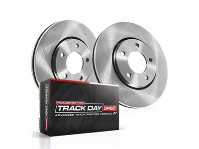 PowerStop Track Day Brake Rotor and Pad Kit; Front (82-92 Firebird w/o Performance Package)