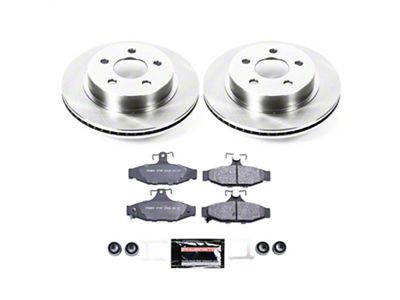 PowerStop Track Day Brake Rotor and Pad Kit; Rear (93-97 Firebird w/ Rear Disc Brakes)