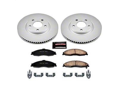 PowerStop Z17 Evolution Plus Brake Rotor and Pad Kit; Front (98-02 Firebird)