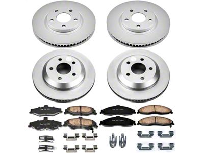 PowerStop Z17 Evolution Plus Brake Rotor and Pad Kit; Front and Rear (98-02 Firebird)