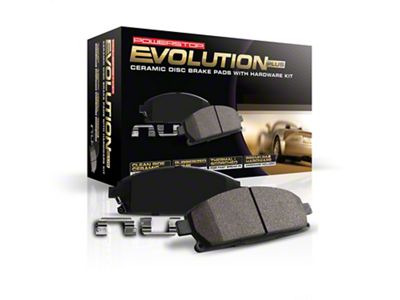 PowerStop Z17 Evolution Plus Clean Ride Ceramic Brake Pads; Rear Pair (79-81 Firebird w/ Rear Disc Brakes; 82-92 Firebird w/o Performance Package)