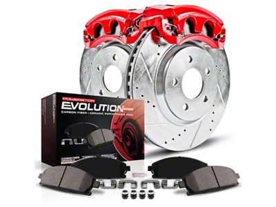 PowerStop Z23 Evolution Brake Rotor, Pad and Caliper Kit; Front (82-92 Firebird w/o Performance Package)