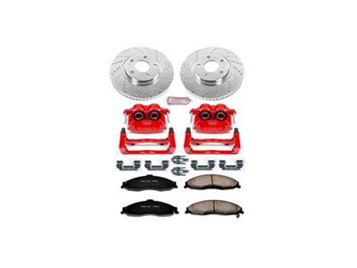 PowerStop Z23 Evolution Brake Rotor, Pad and Caliper Kit; Front (98-02 Firebird)