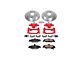 PowerStop Z23 Evolution Brake Rotor, Pad and Caliper Kit; Rear (98-02 Firebird)