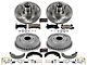 PowerStop Z23 Evolution Sport Brake Rotor, Drum and Pad Kit; Front and Rear (82-83 Firebird w/ Rear Drum Brakes)