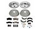 PowerStop Z23 Evolution Sport Brake Rotor, Drum and Pad Kit; Front and Rear (1993 Firebird w/ Rear Drum Brakes)