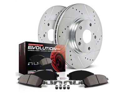 PowerStop Z23 Evolution Sport Brake Rotor and Pad Kit; Front (1993 Firebird)