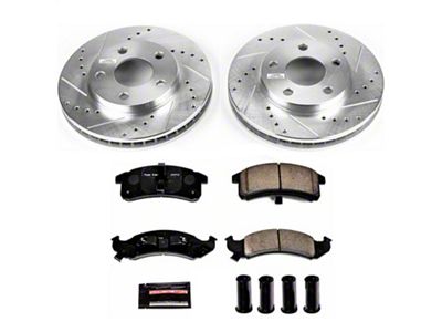 PowerStop Z23 Evolution Sport Brake Rotor and Pad Kit; Front (94-97 Firebird)