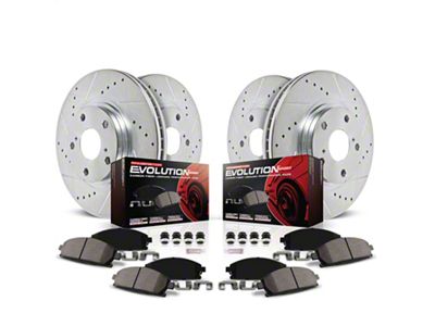 PowerStop Z23 Evolution Sport Brake Rotor and Pad Kit; Front and Rear (1993 Firebird w/ Rear Disc Brakes)