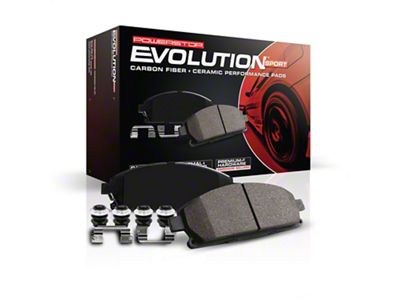 PowerStop Z23 Evolution Sport Carbon-Fiber Ceramic Brake Pads; Front Pair (90-92 Firebird w/o Performance Package)