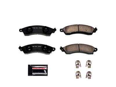 PowerStop Z23 Evolution Sport Carbon-Fiber Ceramic Brake Pads; Front Pair (88-92 Firebird w/ Performance Package)