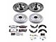 PowerStop Z26 Street Warrior Brake Rotor, Drum and Pad Kit; Front and Rear (70-73 Firebird)