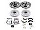 PowerStop Z26 Street Warrior Brake Rotor, Drum and Pad Kit; Front and Rear (82-83 Firebird w/ Rear Drum Brakes)