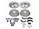 PowerStop Z26 Street Warrior Brake Rotor, Drum and Pad Kit; Front and Rear (94-97 Firebird w/ Rear Drum Brakes)