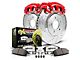 PowerStop Z26 Street Warrior Brake Rotor, Pad and Caliper Kit; Front (82-92 Firebird w/o Performance Package)