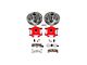 PowerStop Z26 Street Warrior Brake Rotor, Pad and Caliper Kit; Front (82-92 Firebird w/o Performance Package)